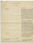 Moe Howard's 11pp. Script Entitled ''Look at the Brownie'', With Moe's Annotations Including His Signature -- Likely the Script for The Three Stooges 1952 Appearance on ''All Star Revue'' -- Very Good